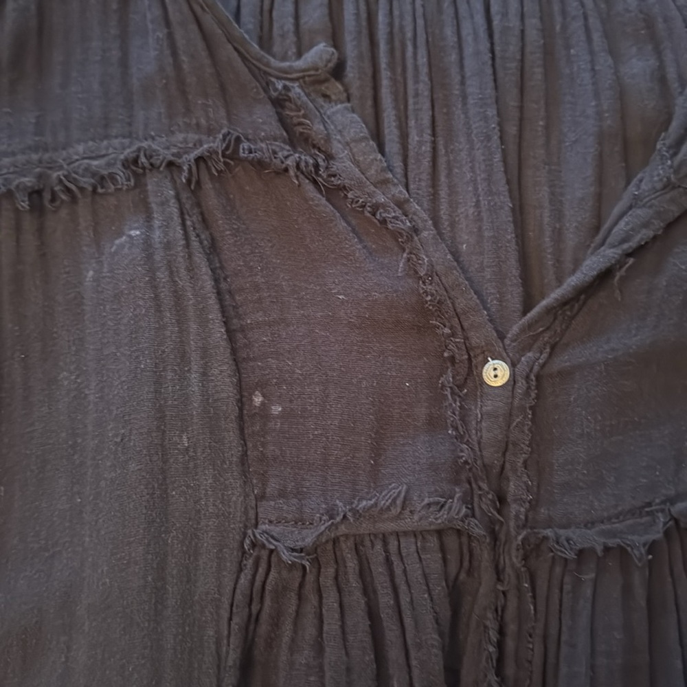 Free People Deep Purple Long Sleeve Top - Picture 5 of 6